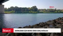 Serinlemek için nehre giren genç boğuldu