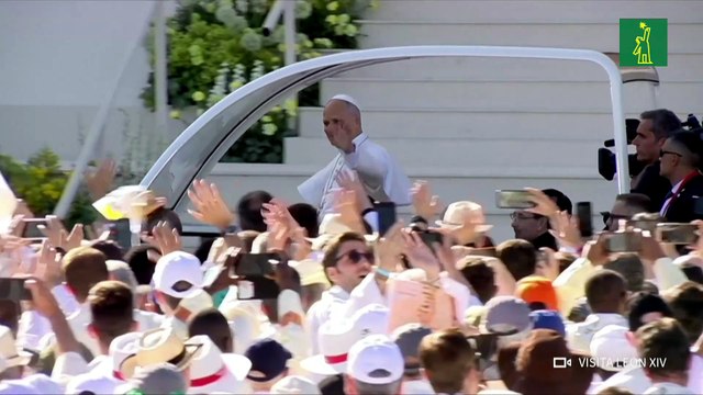 El papa León XVI ofició una misa ante más de 1,2 millones de fieles en Madrid