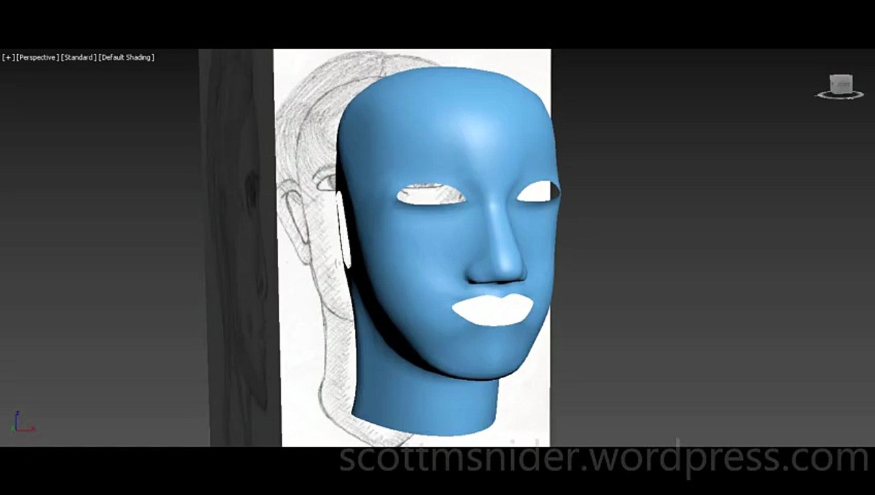 JFJ: 3DS MAX Practice Polygon Modeling Head Mod...