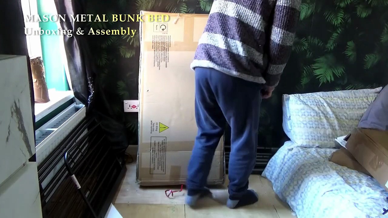 Mason Metal bunk bed frame Unboxing and Assembly