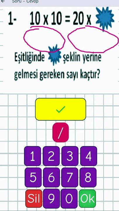 5.7- Matematiksel İfadelerde Eşitlik - 3. Sınıf Matematik #shorts