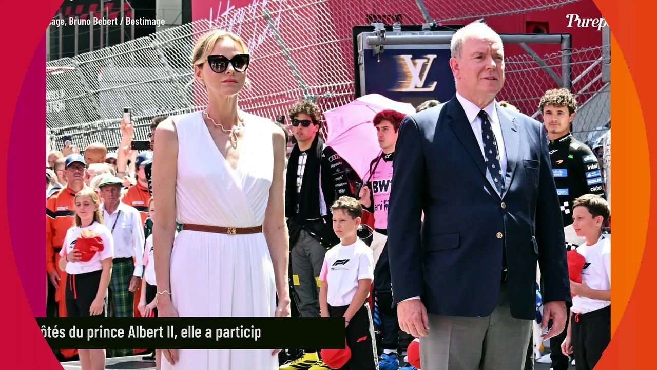 Face à l'élégance impeccable de Charlène, Jacques séduit avec son allure décontractée et un rôle inattendu pour le Grand Prix de Monaco
