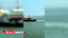 Kocaeli'de feribottan denize düşen kişiyi yolcu kurtardı