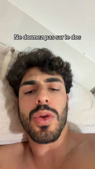 Ne dormez pas sur le dos