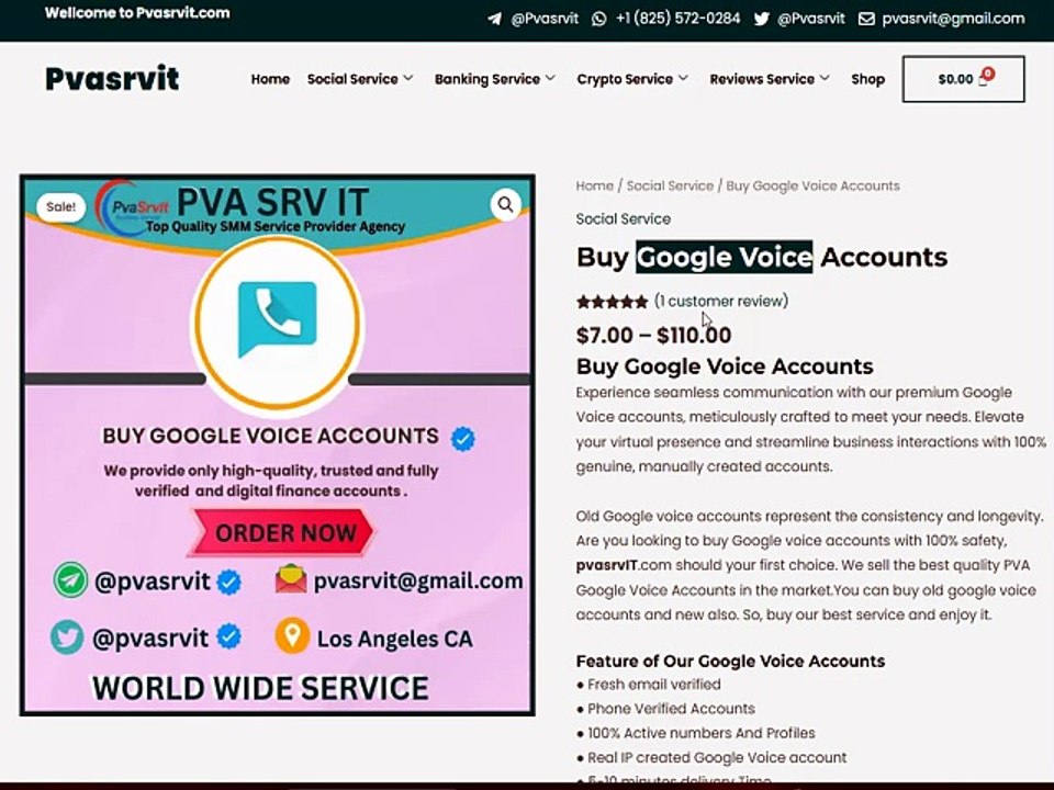 Top 19 Sites to Buy Old Google Voice (GV) Accounts In (PVA, Aged & Bulk)
