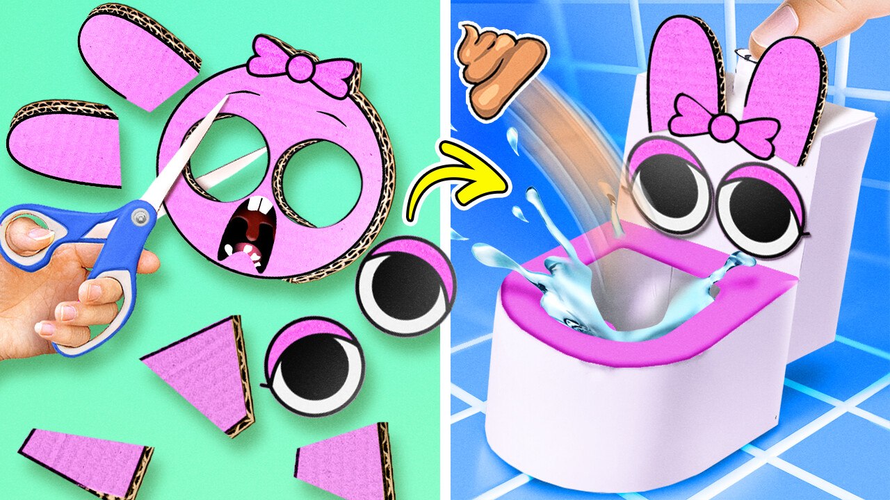 Crafting a Mini Cardboard House for Sprunki Dolls!