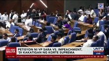 House impeachment Kumpiyansa na hindi kakatigan ng Korte Suprema ang petisyong inihain ni VP Sara Duterte [Full Movie]