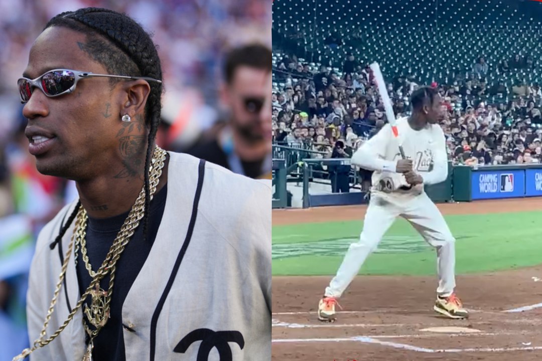 Travis Scott sorprende con sus habilidades para el béisbol y una carrera muy particular