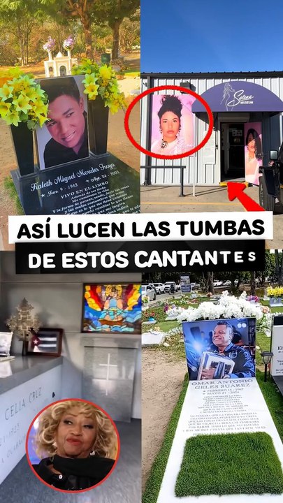 Así lucen las lujosas tumbas de estos cantantes