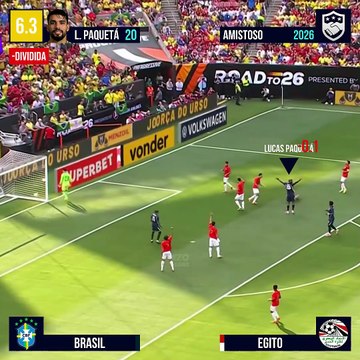 AVALIANDO LUCAS PAQUETÁ VS EGITO - AMISTOSO 2026 #paqueta #brasil #nzoscore