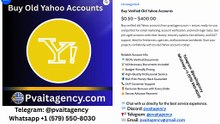 Top 7 Trusted P-*latforms to Buy Verified Old Yahoo