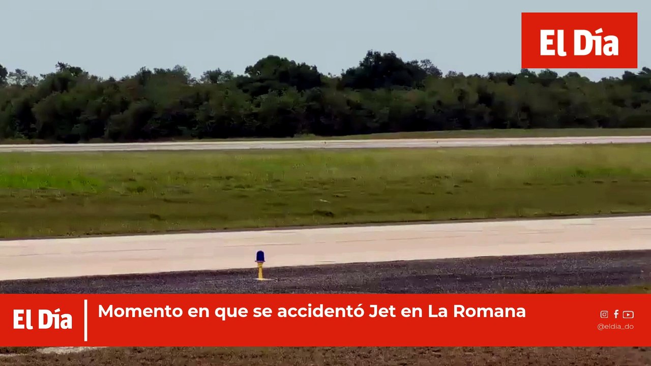 Momento en que se accidentó Jet en La Romana