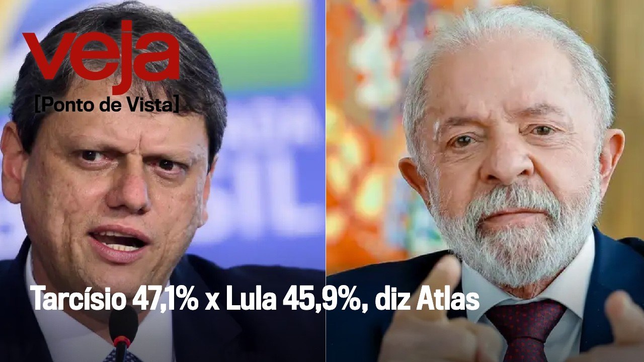 Tarcísio 47,1% x Lula 45,9%, diz Atlas