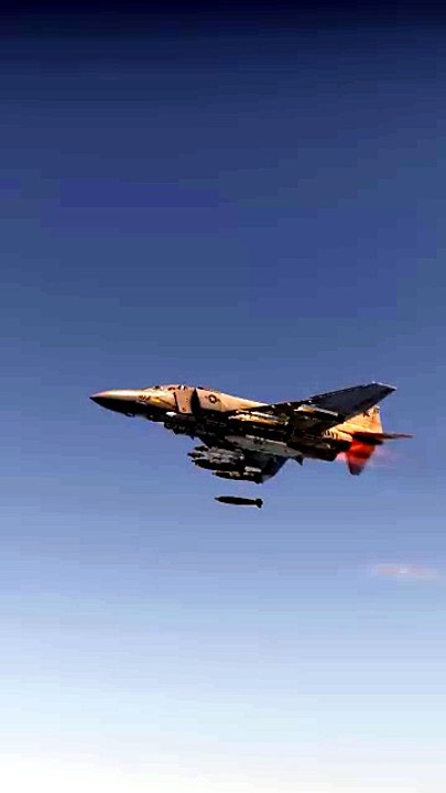 When an F-4 Phantom unloads its payload perfectly...