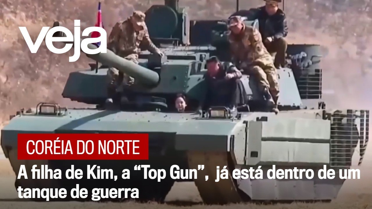 Filha e herdeira de Kim, a Top Gun pilota tanque na Coreia do Norte