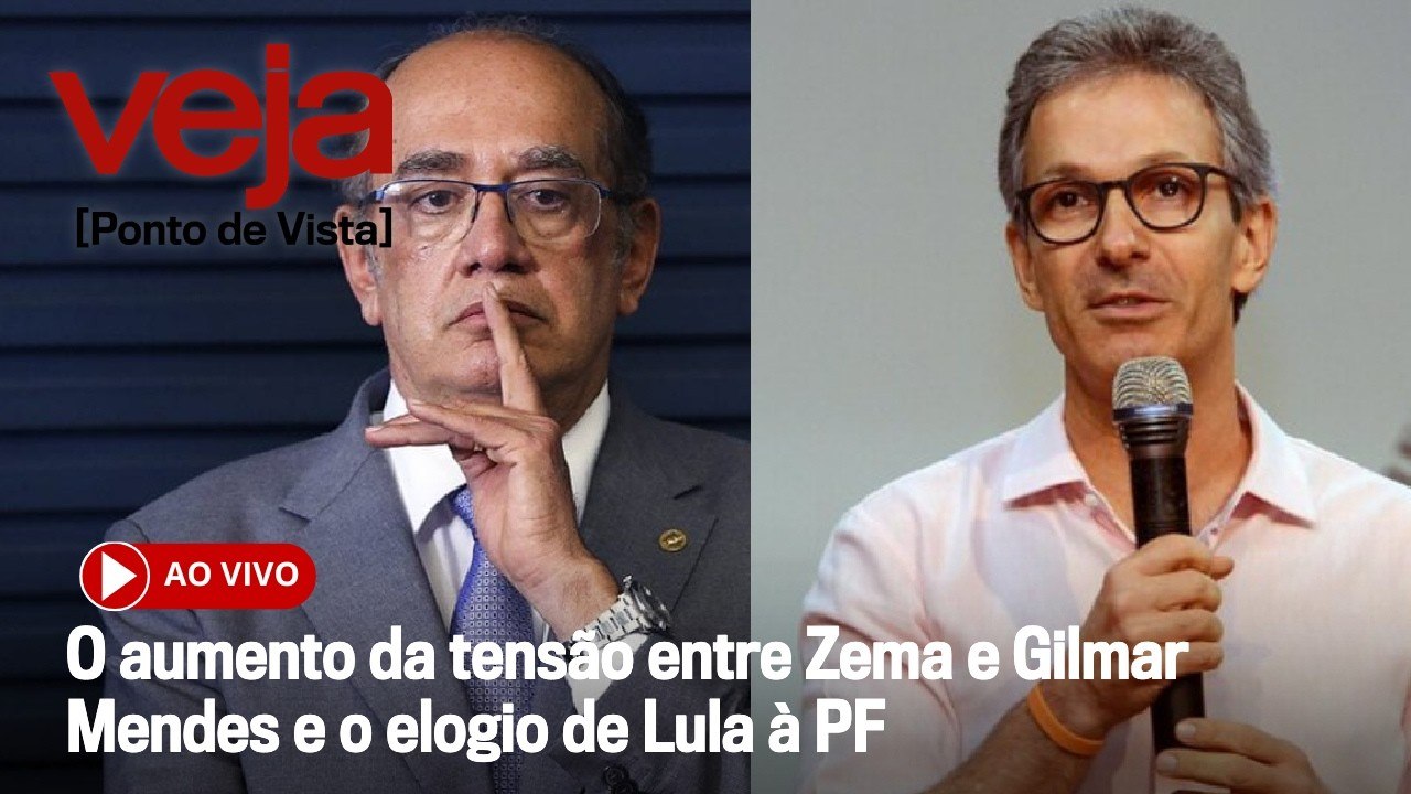 AO VIVO: O aumento da tensão entre Zema e Gilmar Mendes e o elogio de Lula à PF | Ponto de Vista