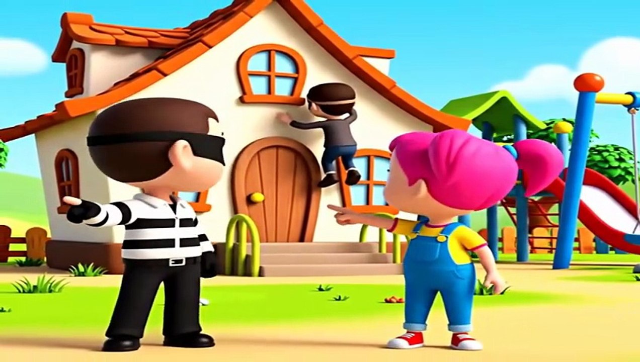 الحرامي الحرامي  😱🚓 _ أغنية أطفال مضحكة