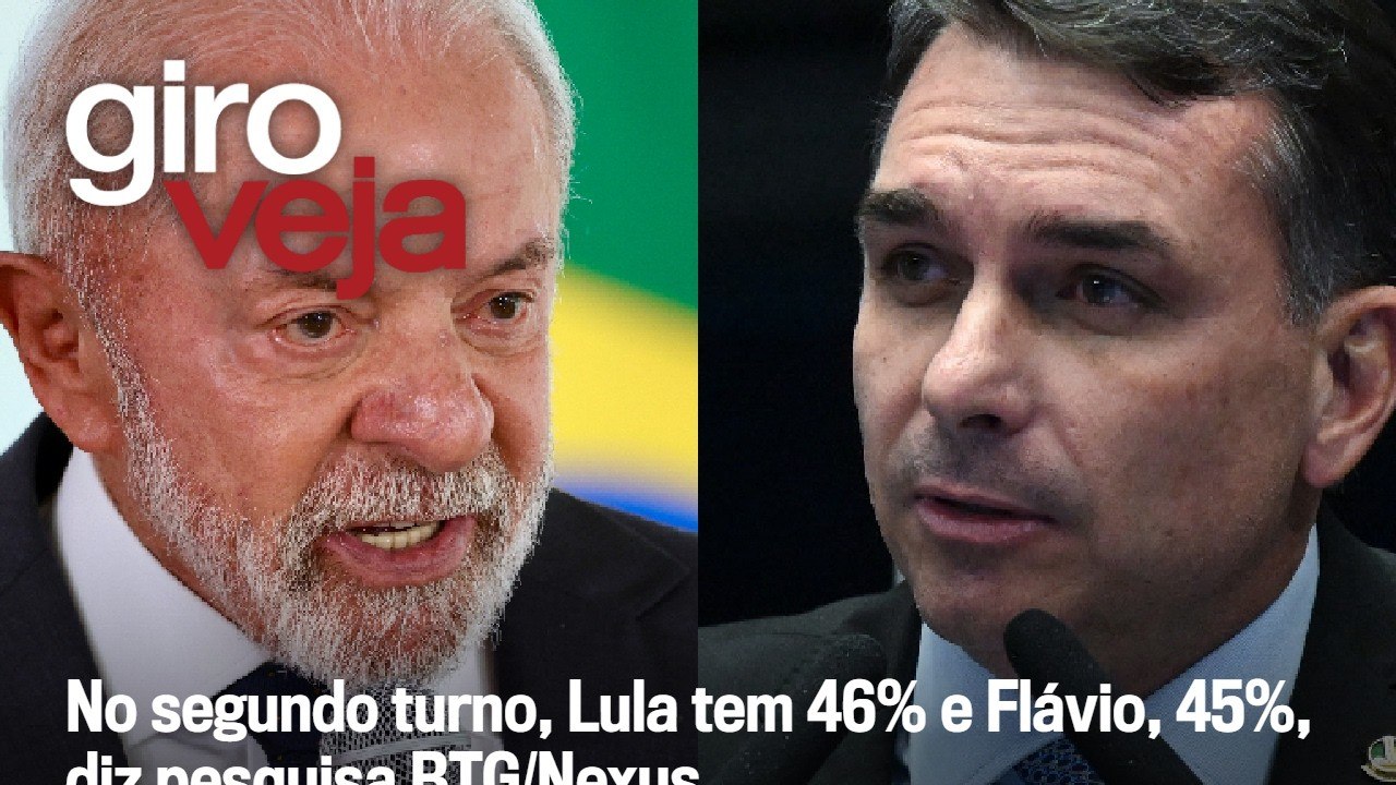 No segundo turno, Lula tem 46% e Flávio, 45%, diz pesquisa BTG/Nexus | Giro VEJA