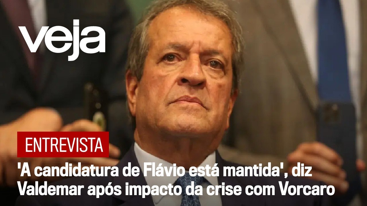 'A candidatura de Flávio está mantida', diz Valdemar após impacto da crise com Vorcaro | VEJA
