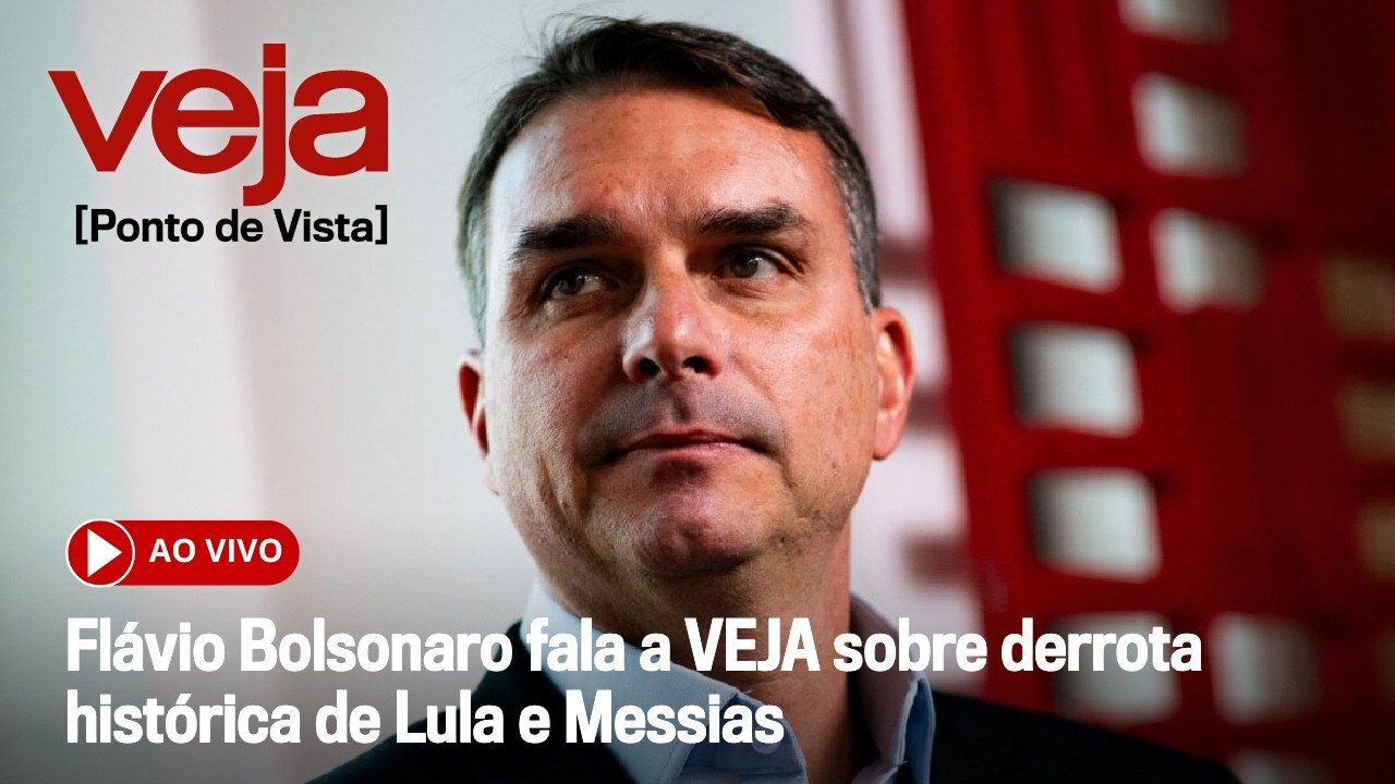 AO VIVO: Flávio Bolsonaro fala a VEJA sobre derrota histórica de Lula e Messias | Ponto de Vista
