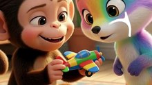 Manny & Rainbowfox - Go on a Airplane Flight ✈️🐵🌈