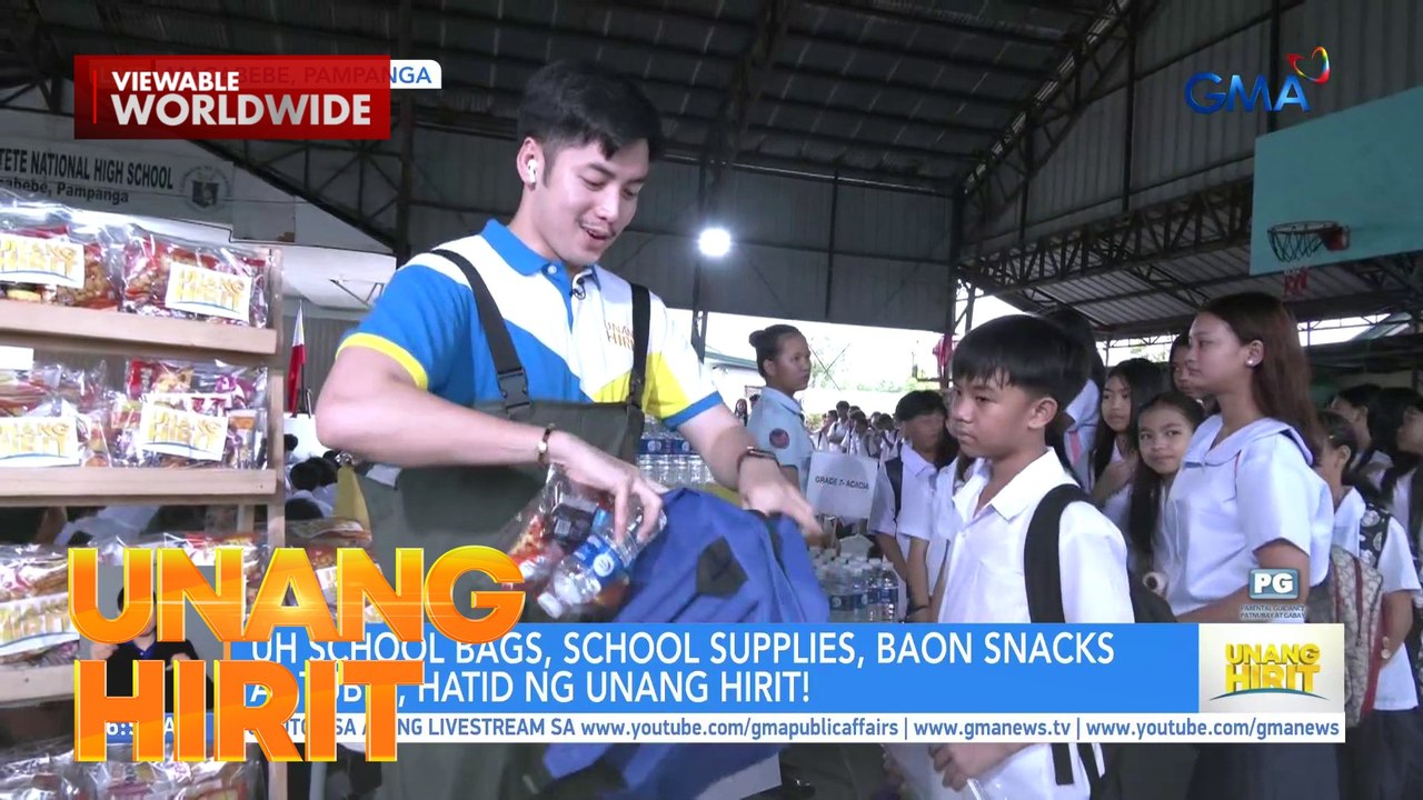 Unang Hirit, naghatid ng Serbisyong Totoo sa mga estudyante sa Macabebe, Pampanga | Unang Hirit