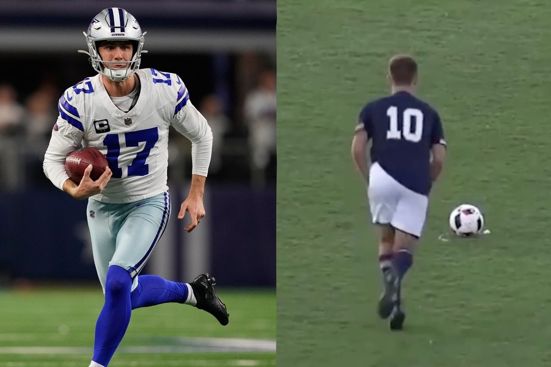 El increíble poder de disparo de Brandon Aubrey en el fútbol vuelve a hacerse viral
