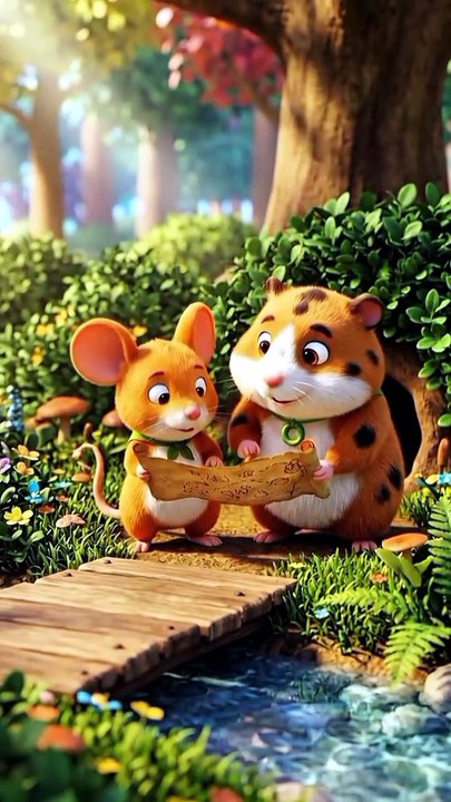 Mouse and Hamster's Lost Cheese Treasure Adventure | Cute Kids Story Animation