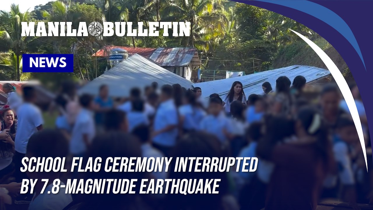 7.8-magnitude earthquake strikes school amidst morning flag ceremony