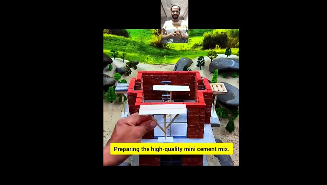 Satisfying Mini Cement House Construction Crafting! 🧱😍 (Reaction)
