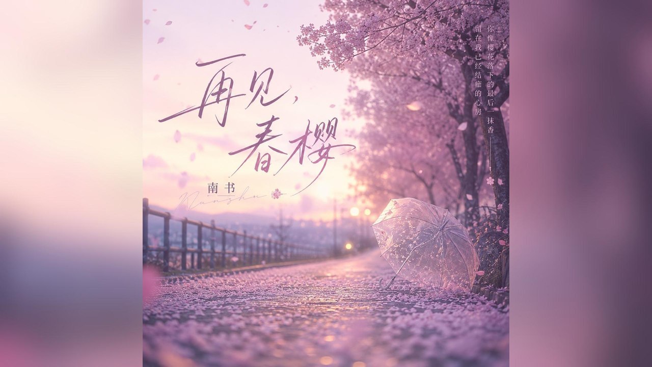 南書-再見，春櫻『記憶中的溫度還停留在掌心的紋路原來告別不需要這種儀式感慶祝』#南書 #再見，春櫻【動態歌詞/Lyrics Video】