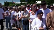 Сотни вышли на марш в память об убитой французской школьнице Лиханне