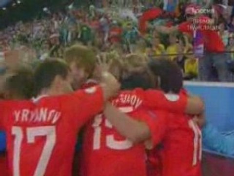 ЕВРО-08. РОССИЯ - Швеция. 1-й гол