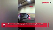 Avrasya Tüneli'nde kaza! Tünel trafiğe kapatıldı