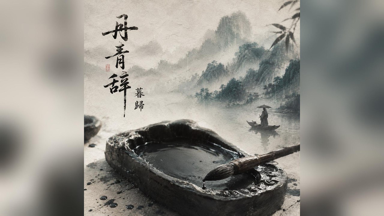 暮歸-丹青辭『煙雨鎖住了丹青裡的那座城池你像宣紙上未幹墨痕裡的詞三千髮絲繞過了往事裡的固執』#暮歸 #丹青辭【動態歌詞/Lyrics Video】