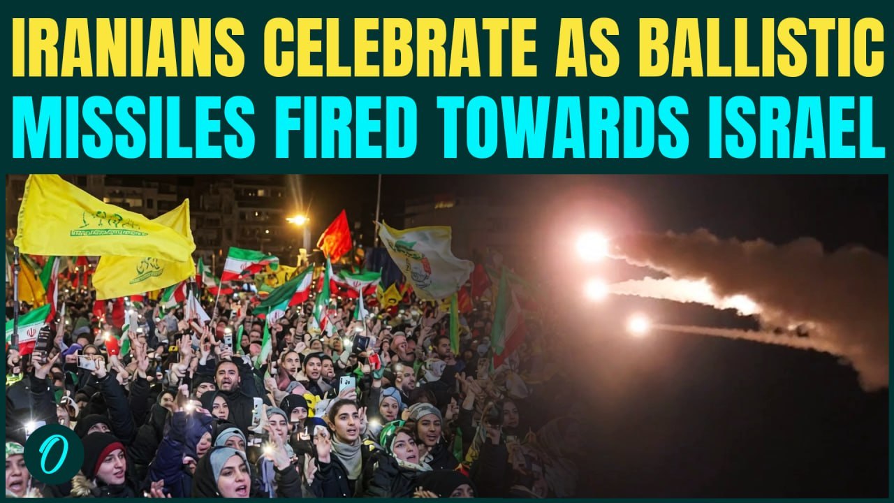 Iranians ERUPTS in Celebrations As IRGC Pounds 10 Ballistic Missiles on Israel After Lebanon Attack