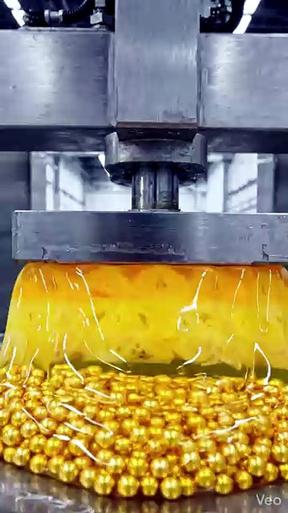 Hydraulic Press Compression: Pineapple Structure and Texture