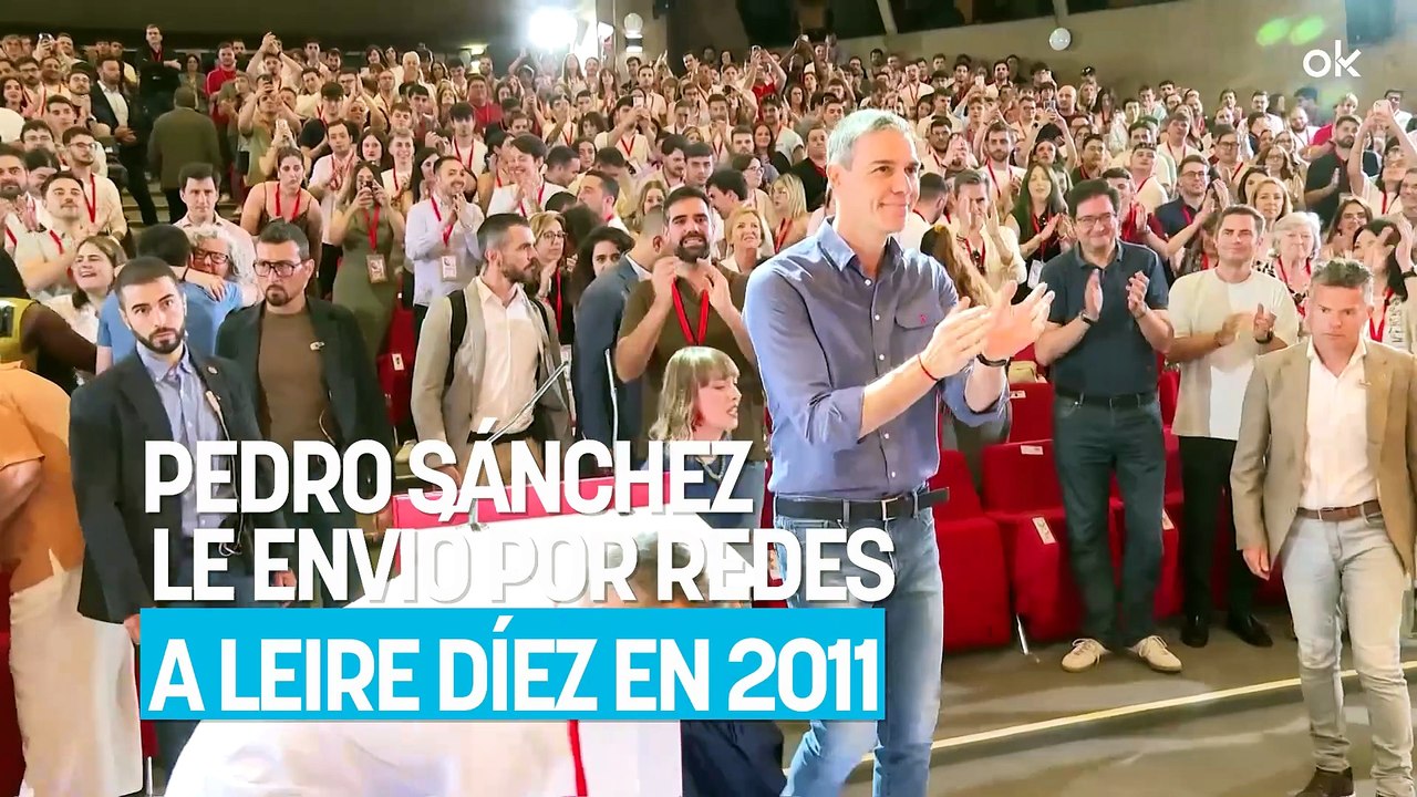 Salen a la luz los amistosos mensajes que Pedro Sánchez le envió por redes a Leire Díez en 2011: "Good night"