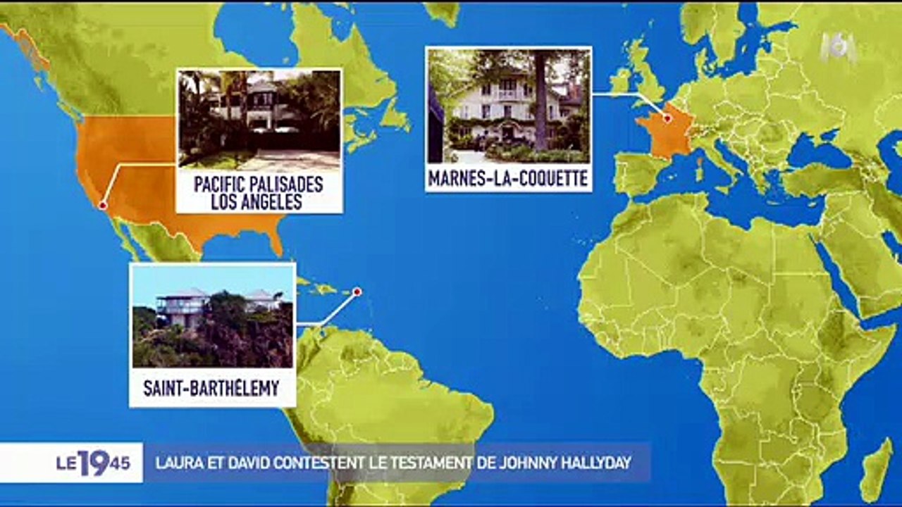 2018 - Johnny Hallyday - Héritage : De Quoi est Vraiment Constitué le Patrimoine de Johnny ? (Le 12:45, M6, Février)
