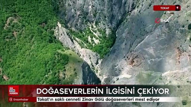 Tokat'ın saklı cenneti Zinav Gölü doğaseverleri mest ediyor