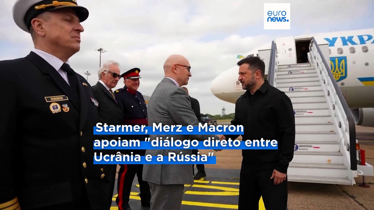 Reino Unido, França e Alemanha apoiam negociações diretas com a Rússia, com EUA e UE