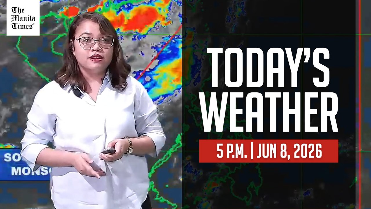 Today's Weather, 5 P.M. | Jun. 8, 2026