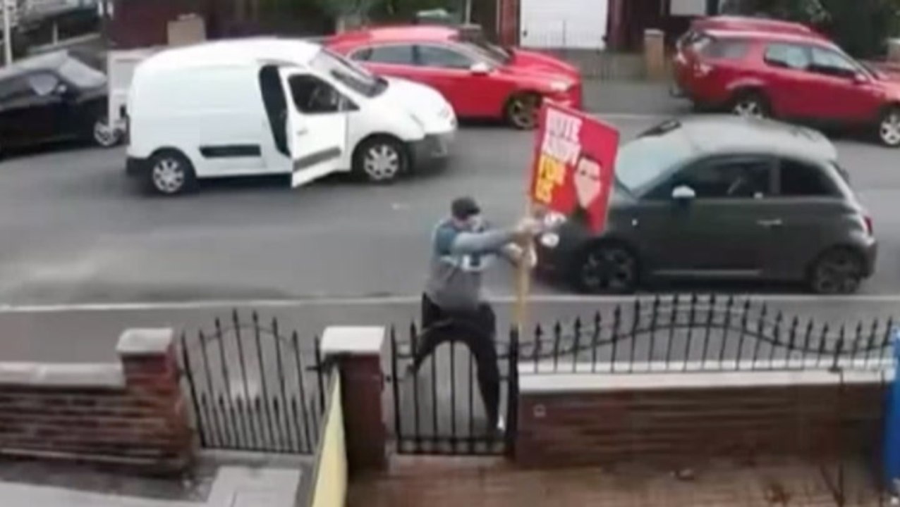 Andy Burnham shares footage of man tearing down campaign posters ahead of Makerfield by-election