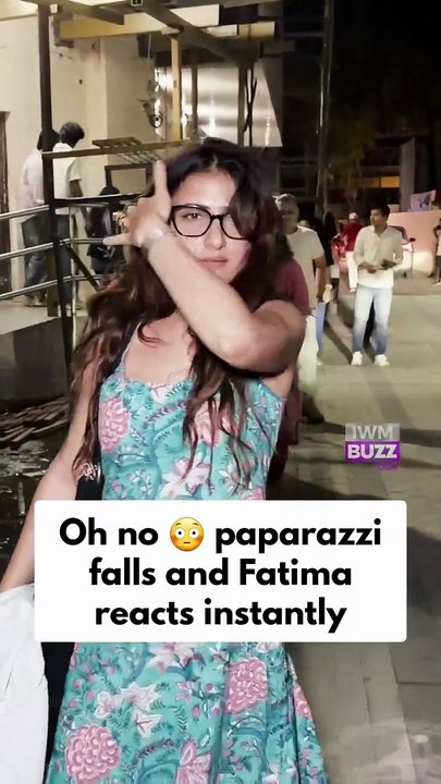 Paparazzi falls and Fatima Sana Shaikh reacts instantly