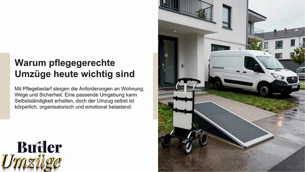Pflegegerechter Umzug mit Unterstützung🚑Butler Umzüge GmbH📞Angebote für Umzug➡️Günstig