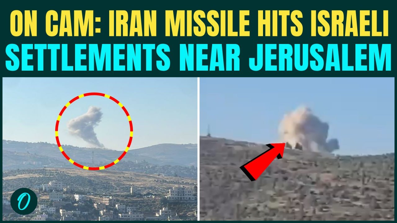 Iran RAINS Ballistic Missile Barrage On Israeli Sites Near Jerusalem, Civilians FLEE In Panic