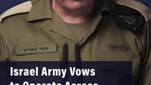 Israel Army Vows to Operate Across Lebanon