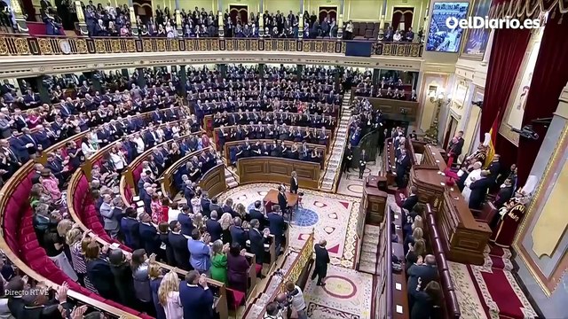 Los siete minutos de aplausos al papa trs su discurso en el Congreso