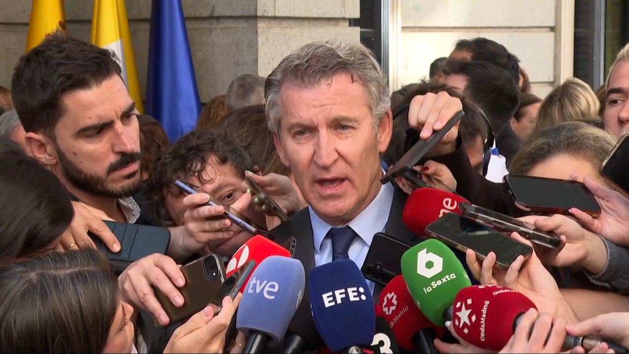 Feijóo sobre el discurso del Papa: "Ha sido de la A a la Z compartido y sentido"