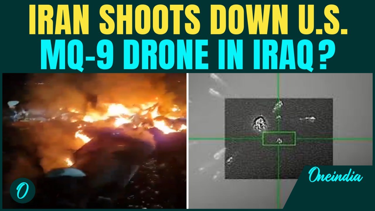 Iran SHOOTS DOWN U.S. MQ-9 Drone? Mystery Drone Crash Rocks Iraq Desert | WATCH